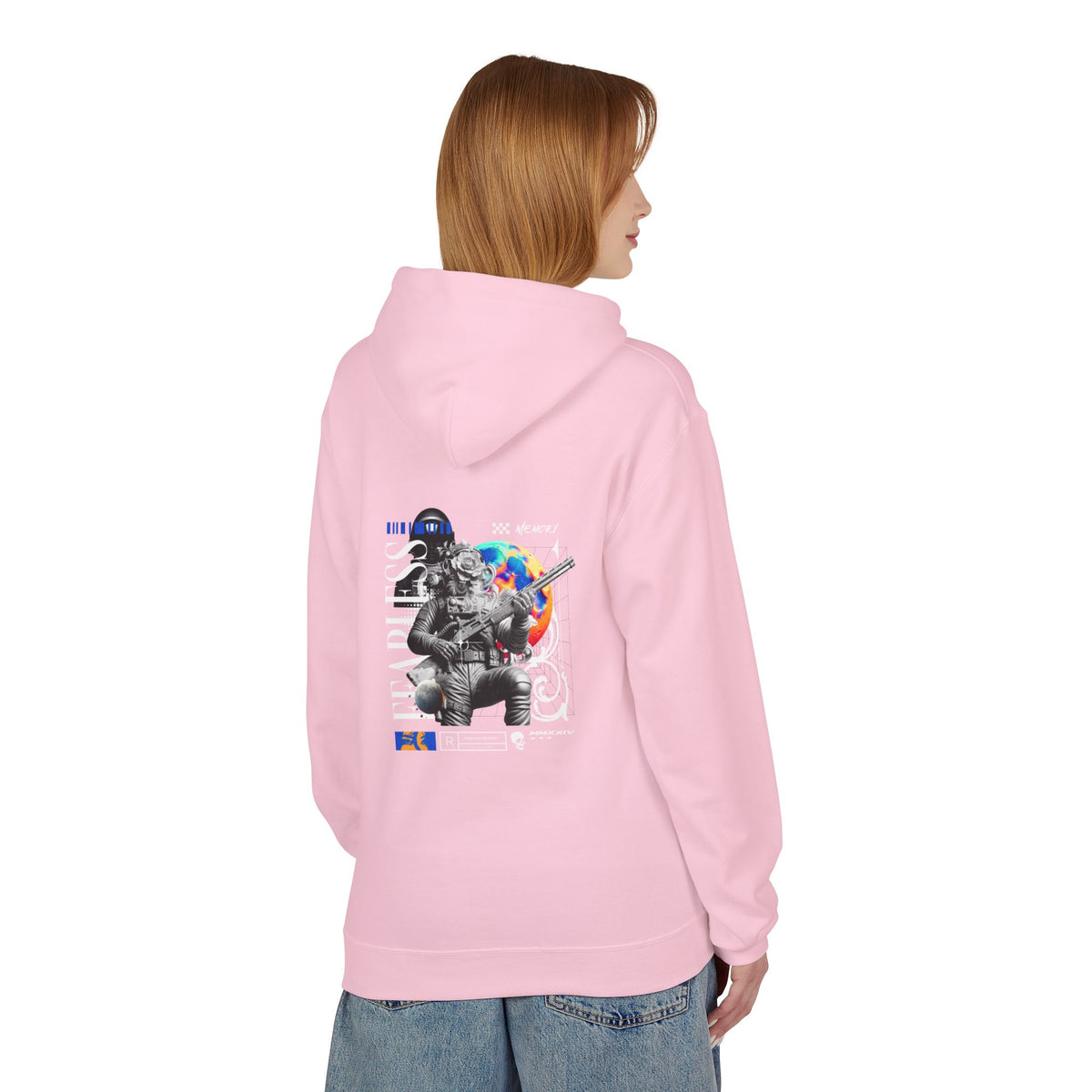 Fearless Memory Graphic Hoodie — Sci-Fi Soldier