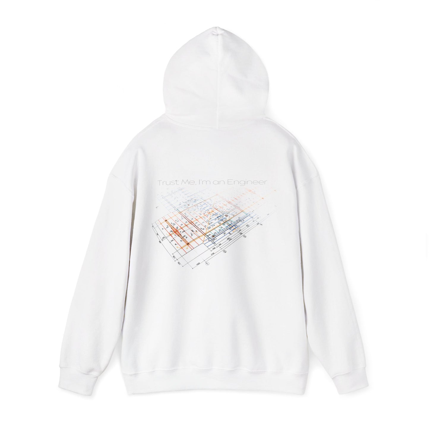 Abstract Grid Hoodie — Geometric Back Print