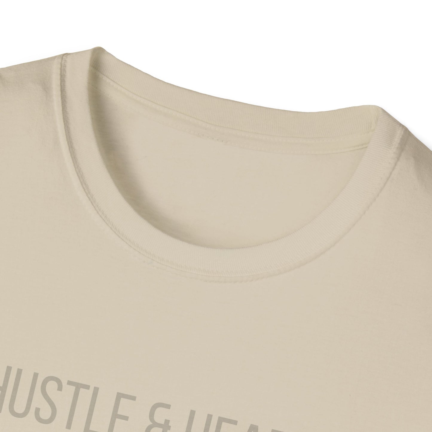 Hustle & Heart Geometric Tee — Motivational Graphic T-Shirt