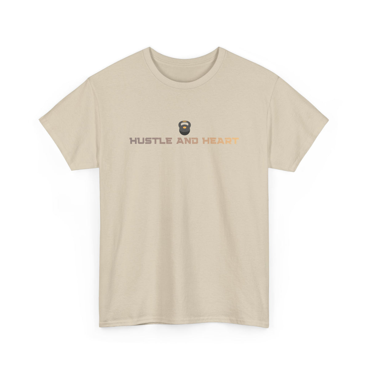 Hustle and Heart Tee — Minimal Motivational Graphic T-Shirt