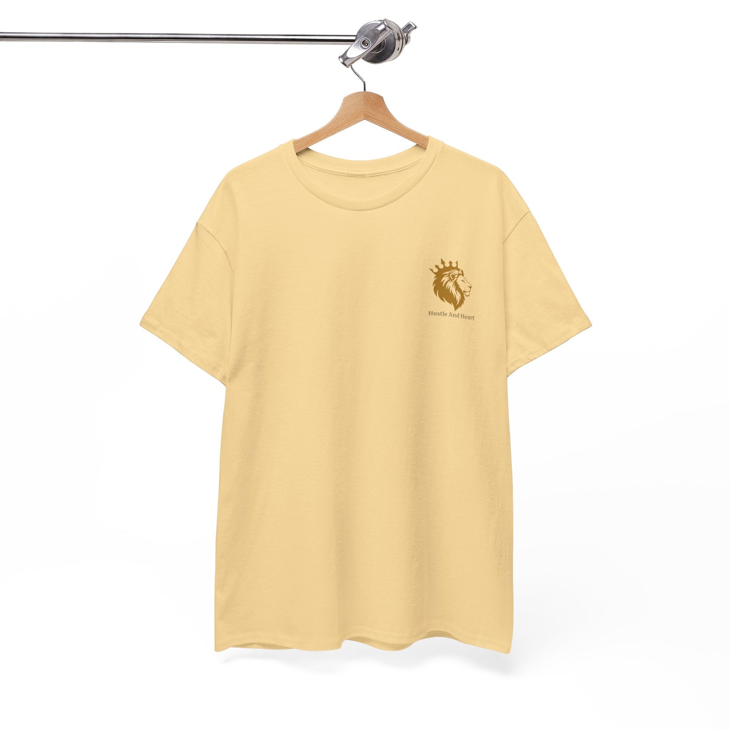 T-Shirt — Minimal Golden Deer Chest Logo Tee