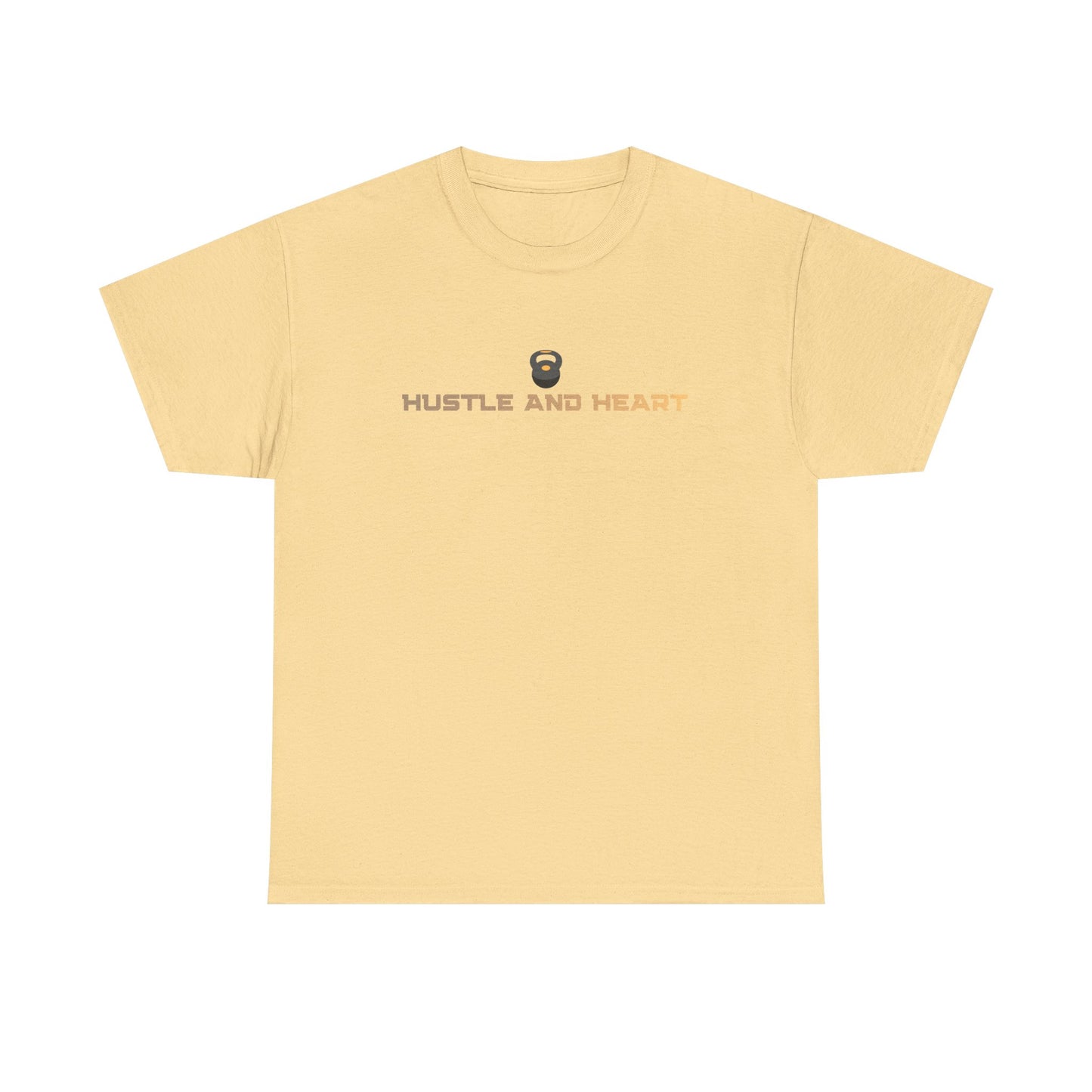 Hustle and Heart Tee — Minimal Motivational Graphic T-Shirt