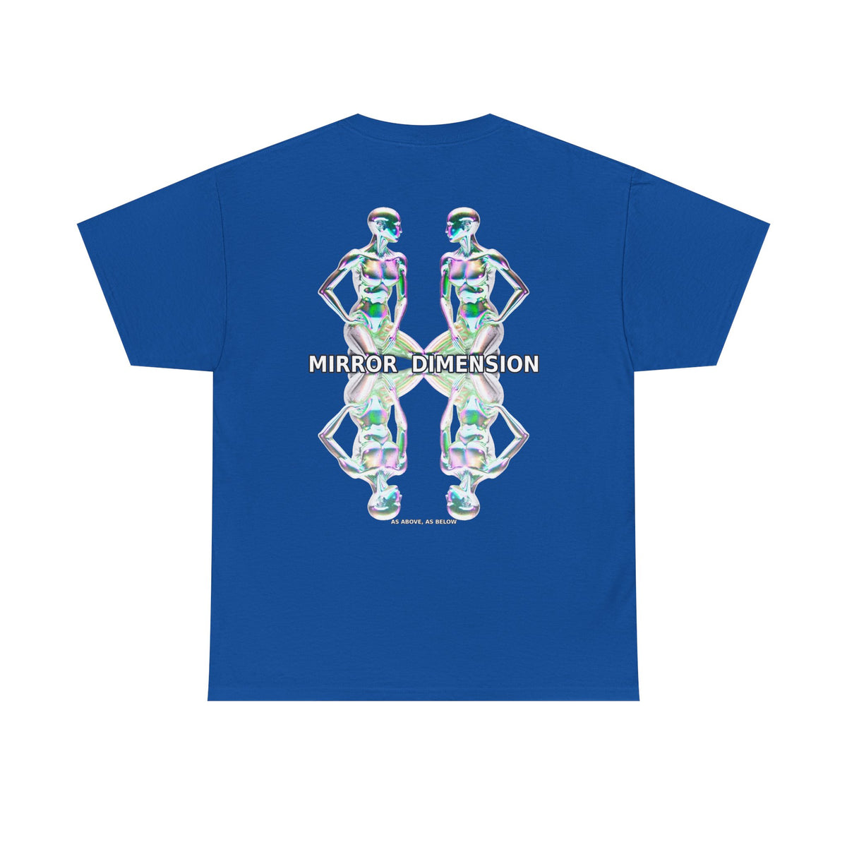 Mirror Dimension T-Shirt — Symmetrical Sci-Fi Alien Graphic Tee