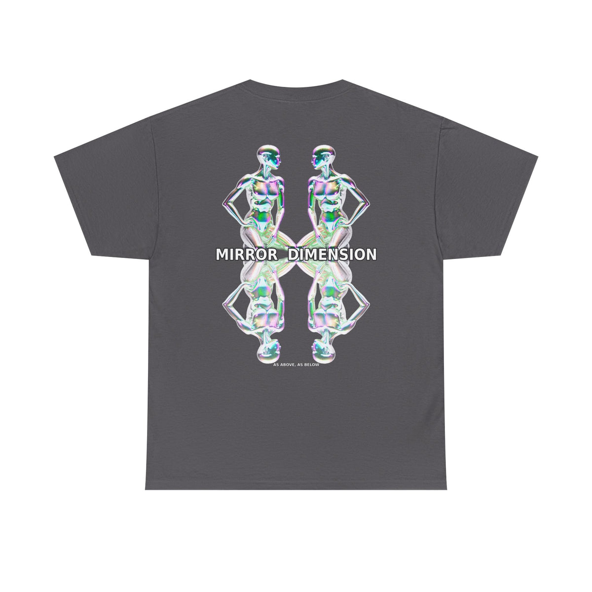 Mirror Dimension T-Shirt — Symmetrical Sci-Fi Alien Graphic Tee