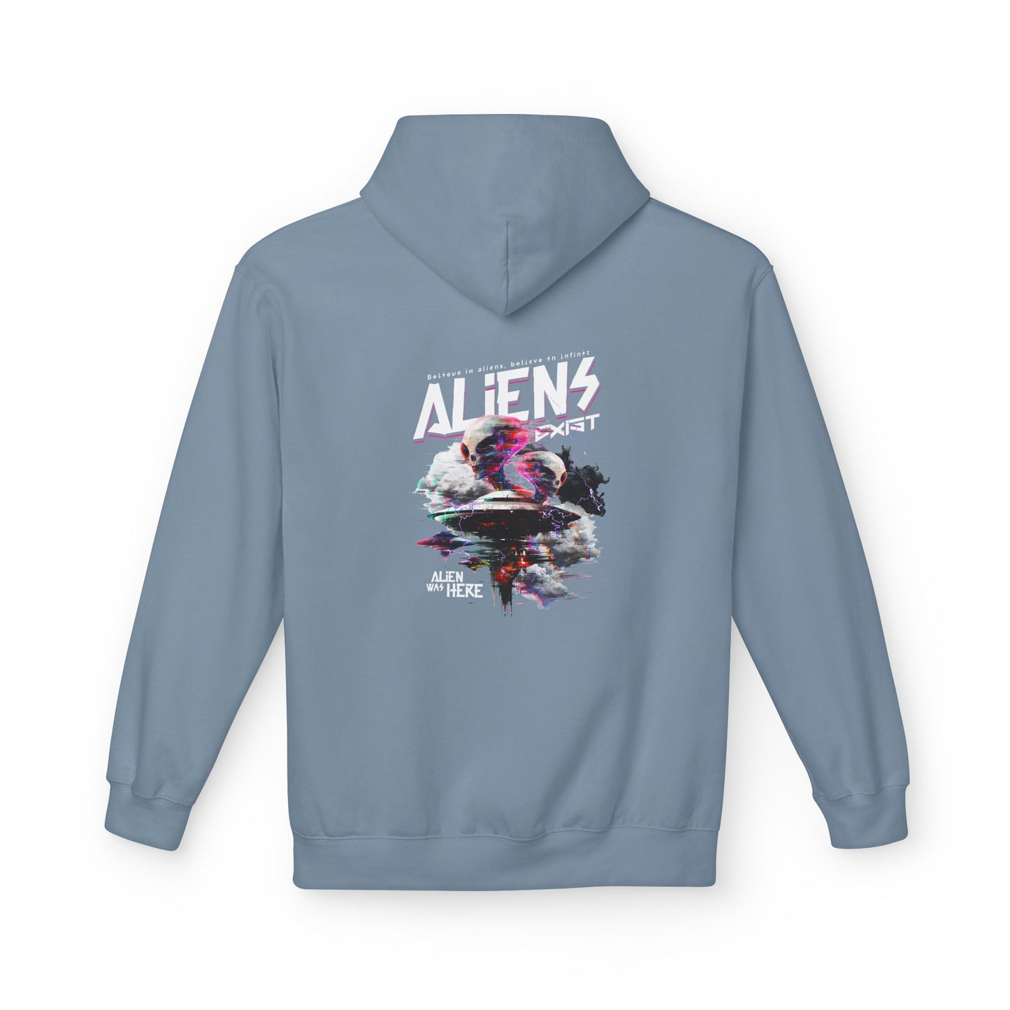 Aliens Exist Graphic Hoodie — Sci-Fi Alien Streetwear