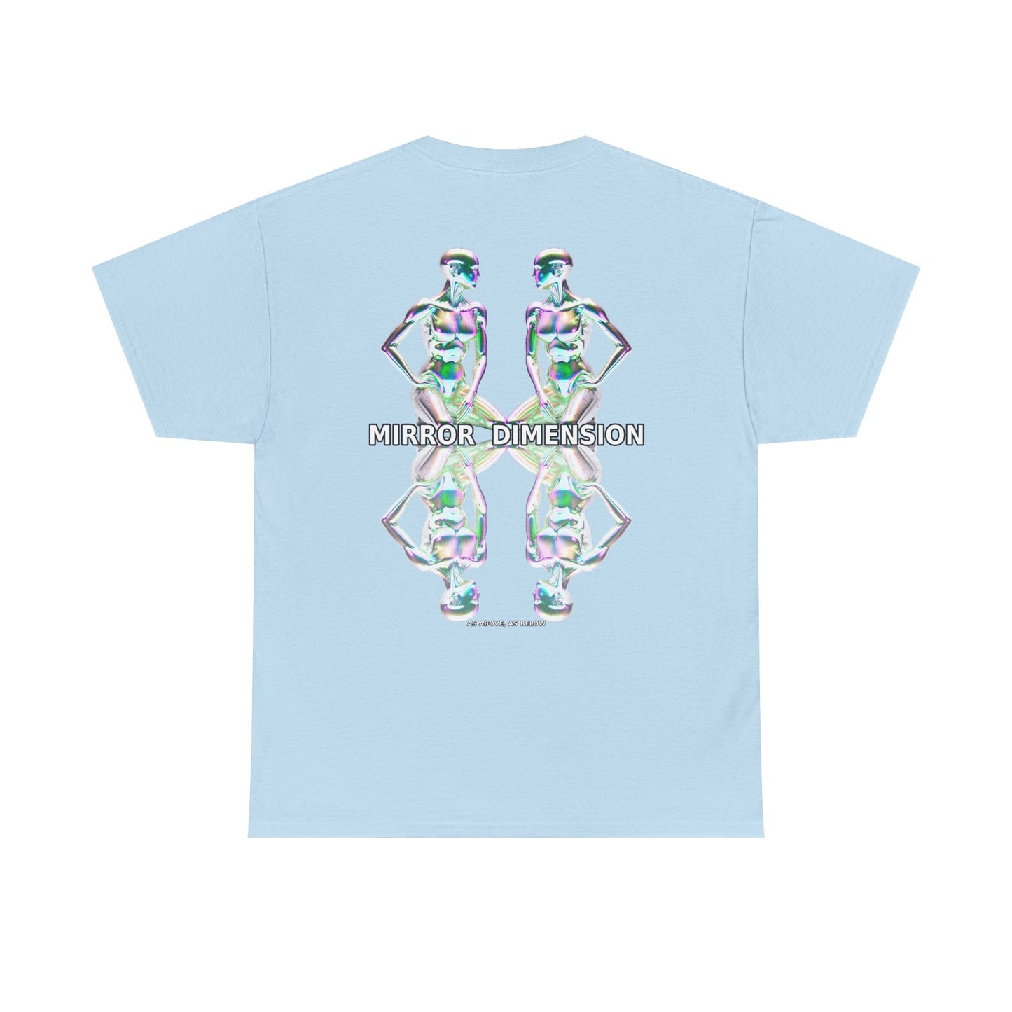 Mirror Dimension T-Shirt — Symmetrical Sci-Fi Alien Graphic Tee