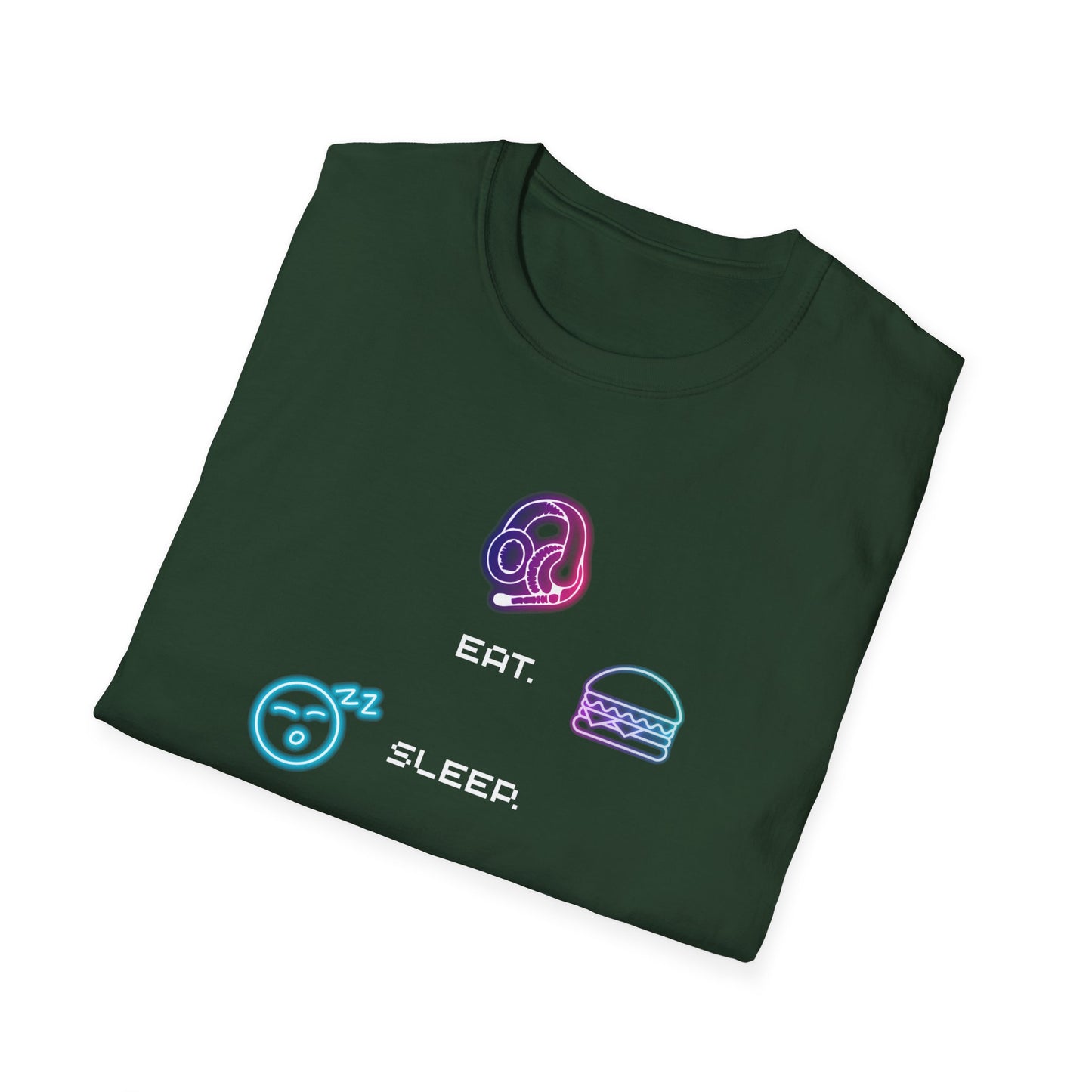 Pastel Gaming Icons T-Shirt — Cute Vaporwave Controller & Skull Tee