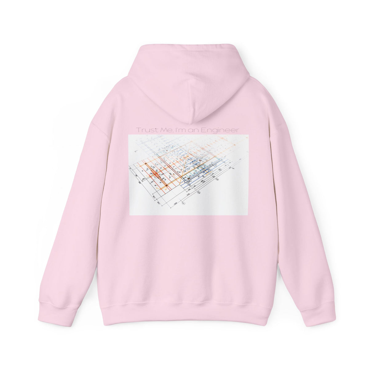 Abstract Grid Hoodie — Geometric Back Print