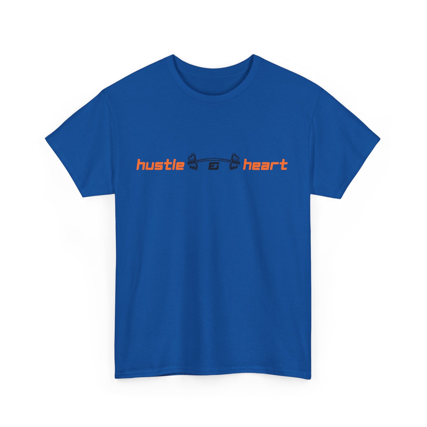 Hustle Heart Graphic Tee — Minimal Motivational T-Shirt