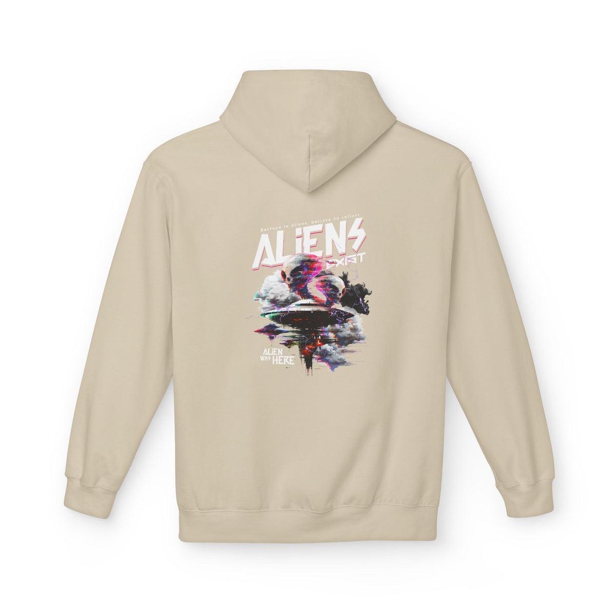 Aliens Exist Graphic Hoodie — Sci-Fi Alien Streetwear
