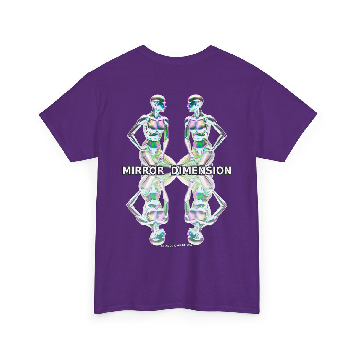 Mirror Dimension T-Shirt — Symmetrical Sci-Fi Alien Graphic Tee