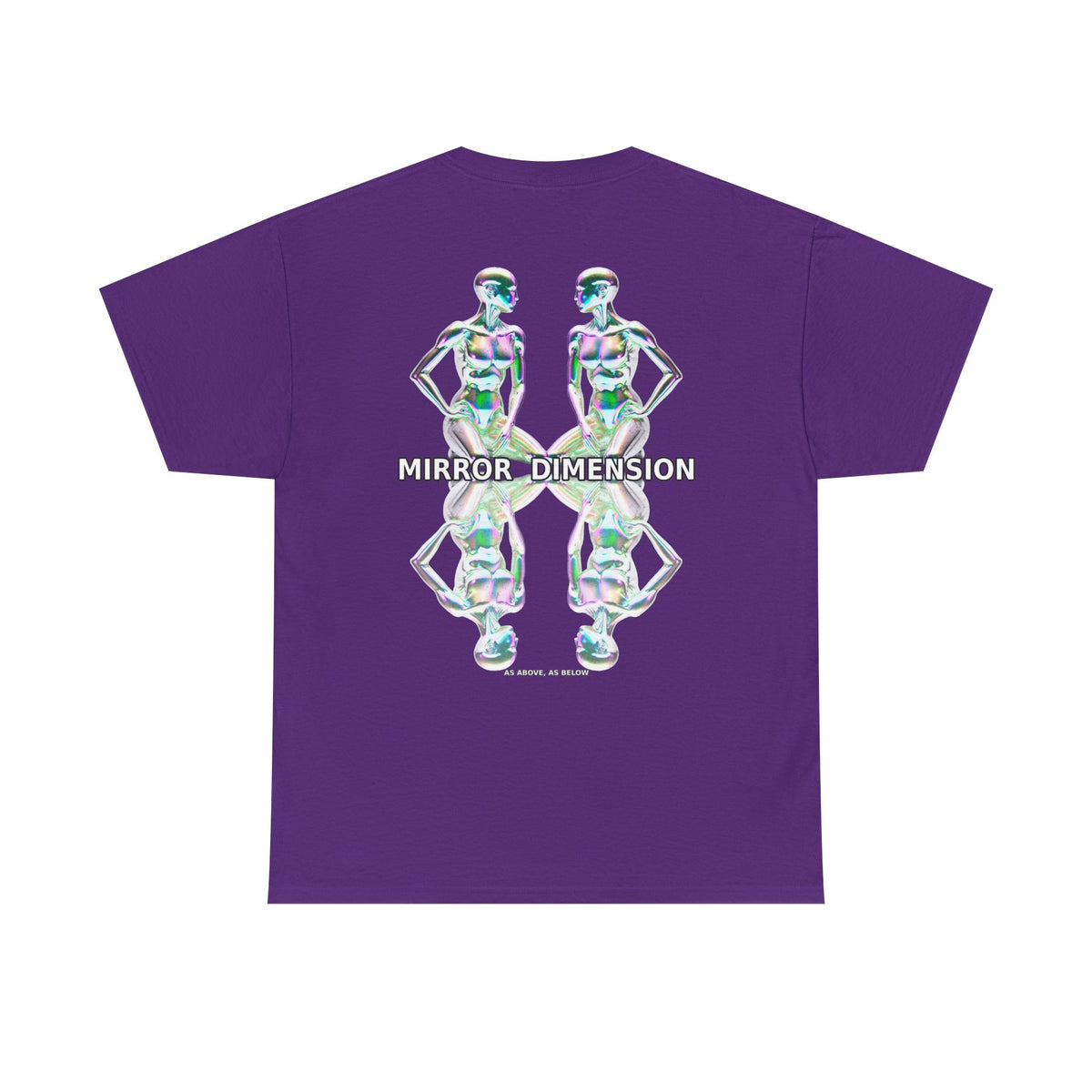Mirror Dimension T-Shirt — Symmetrical Sci-Fi Alien Graphic Tee