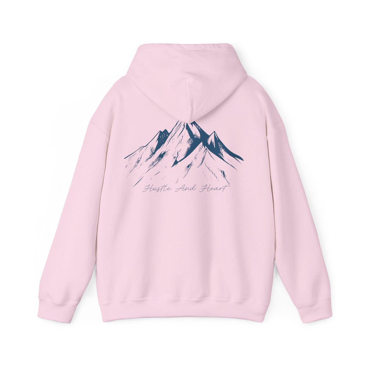 Mountain Sketch Hoodie — "My Home, Wild Heart" Minimal Nature Pullover