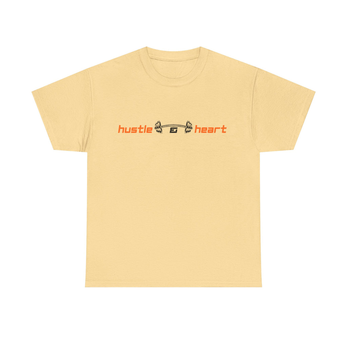 Hustle Heart Graphic Tee — Minimal Motivational T-Shirt