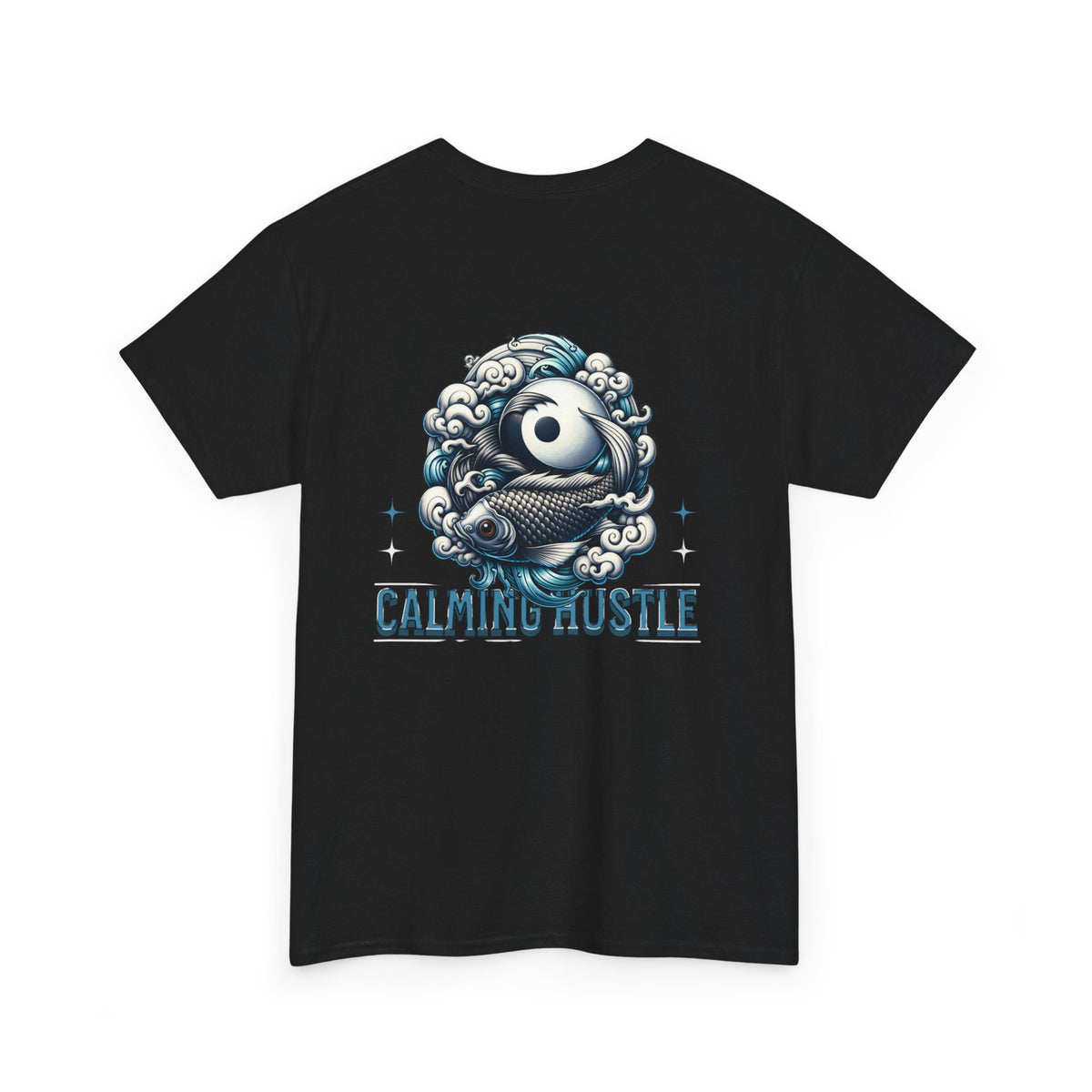Calming Hustle Tee — Yin Yang Koi Graphic T-Shirt