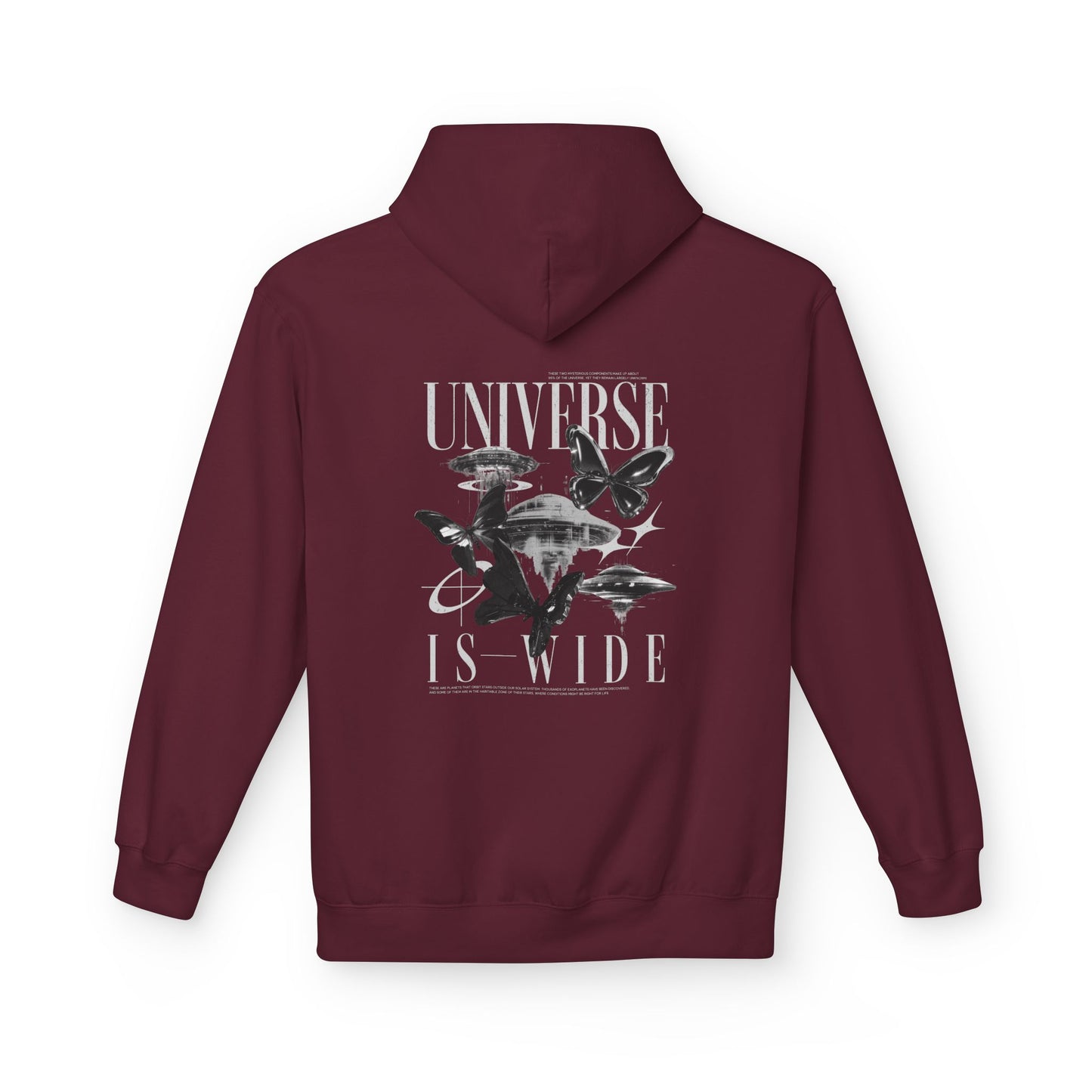 Universe Is Wide Graphic Hoodie — Space Exploration
