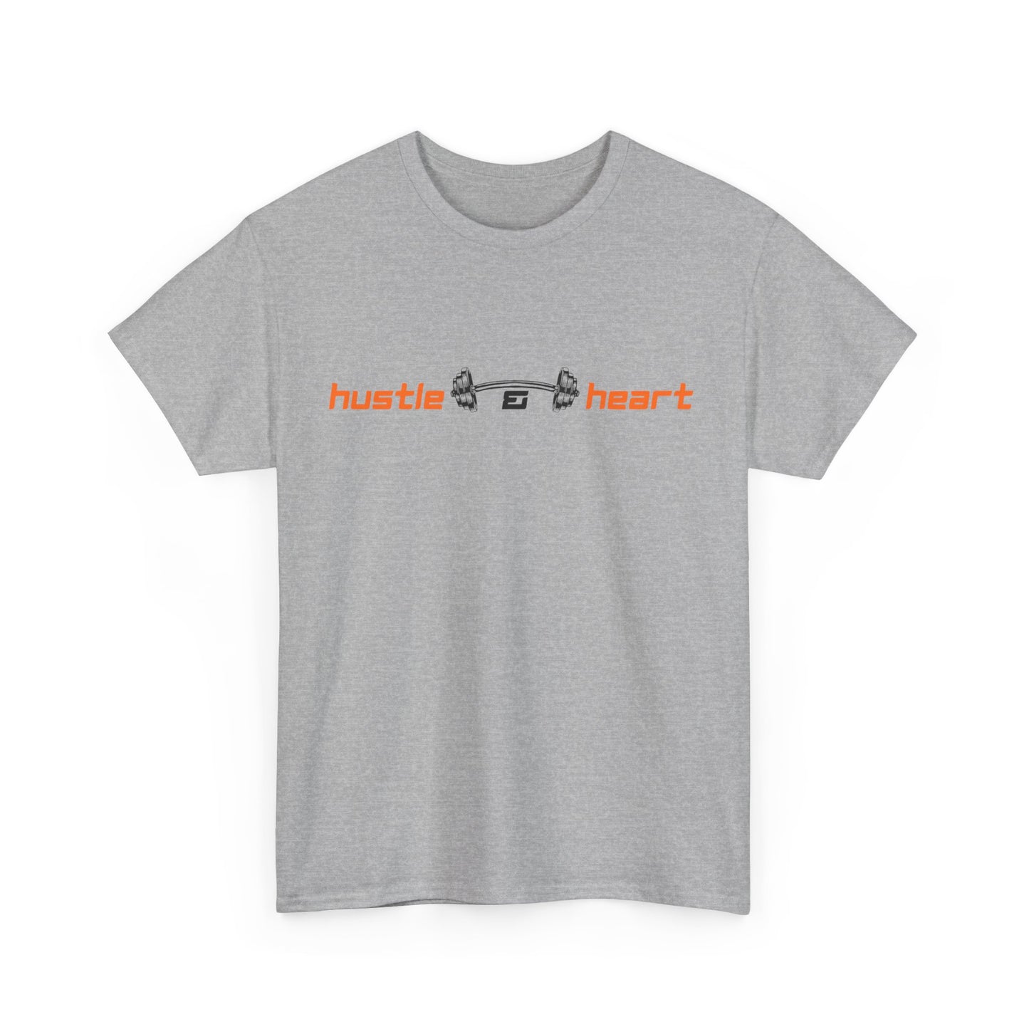 Hustle Heart Graphic Tee — Minimal Motivational T-Shirt