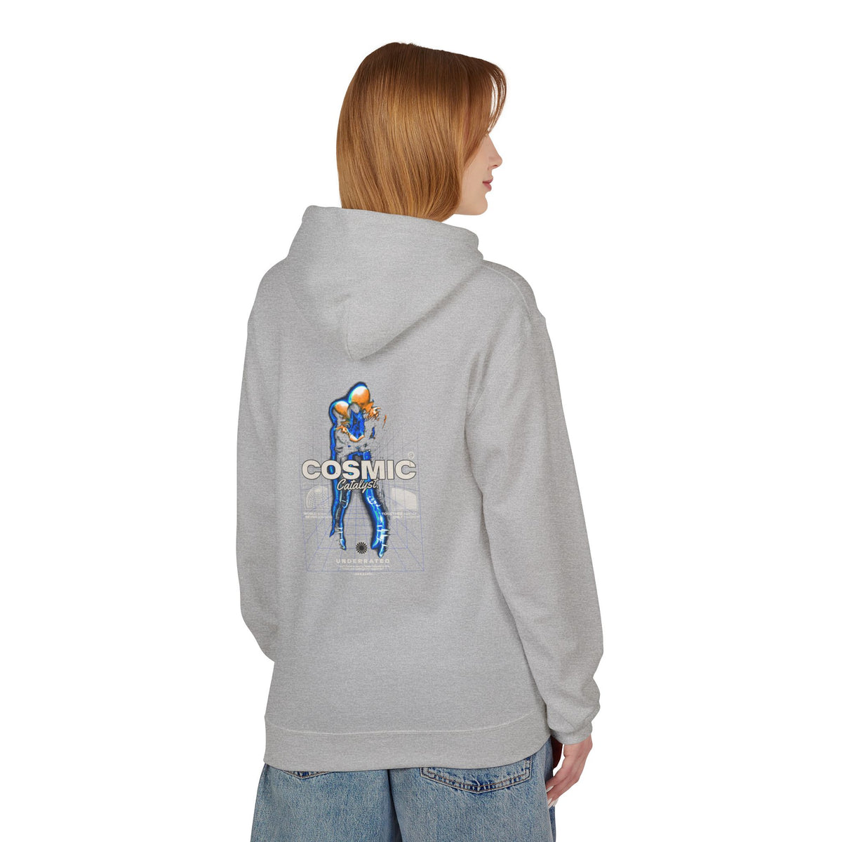 Cosmic Catalyst Graphic Hoodie — Futuristic Sci-Fi