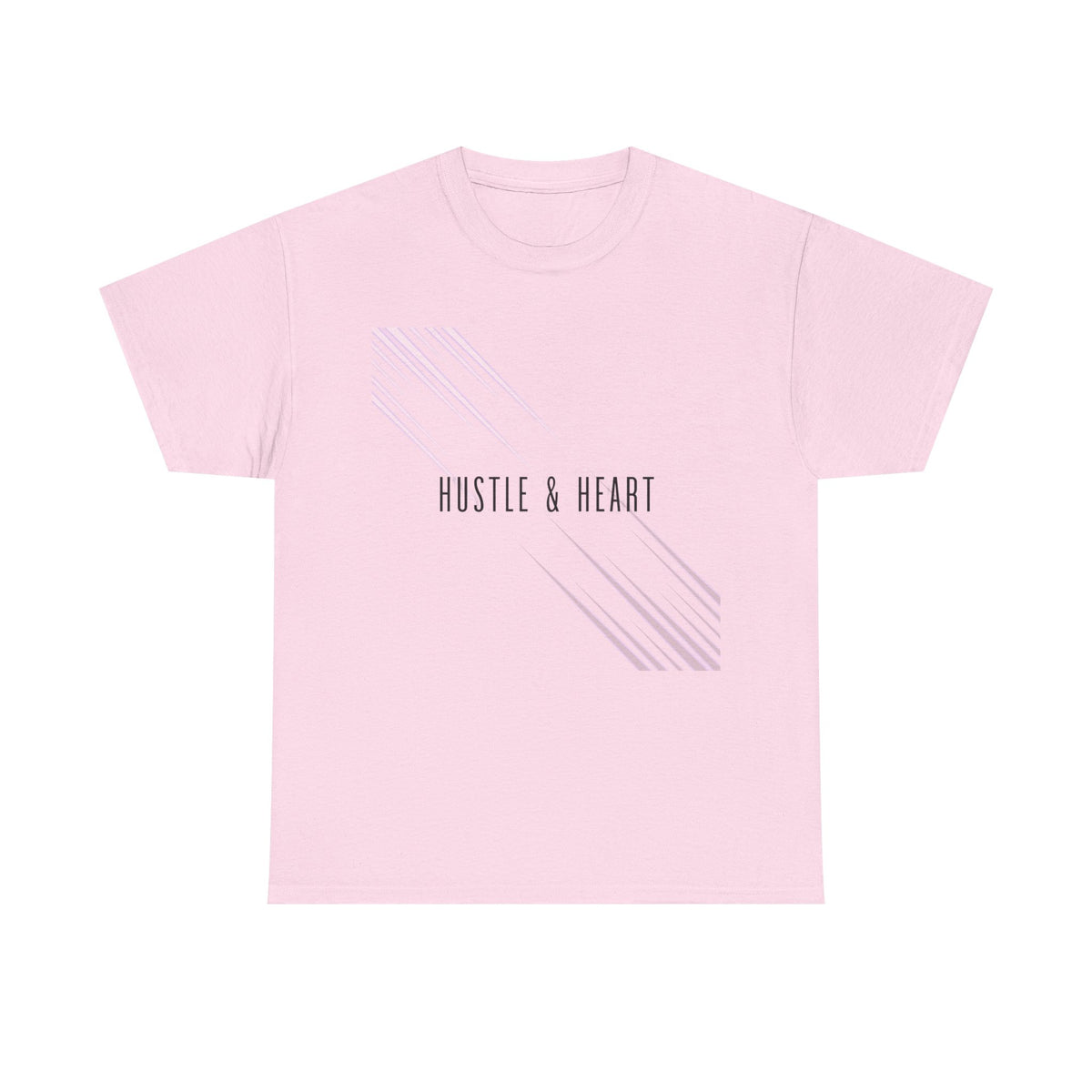 Hustle & Heart Tee — Minimal Motivational Graphic Tee